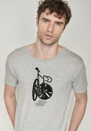 Greenbomb T-shirt - bike road junkie heather grey