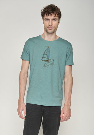 Greenbomb T-shirt - windsurf citadel blue