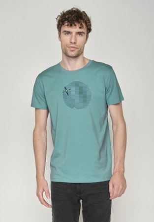 Greenbomb T-shirt - nature canoe sea citadel blue