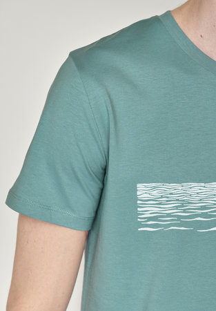 Greenbomb T-shirt - whale jump citadel blue - maat S