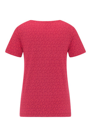 Tranquillo T-shirt met V-hals van bio-katoen - swirls