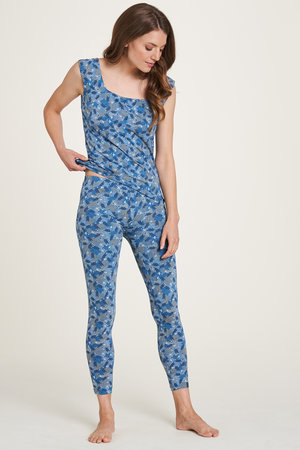 Legging van bio katoen met print - bloom