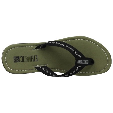 Ethletic slippers fair en vegan groen - zwart