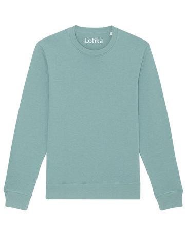 Charlie sweater teal monstera