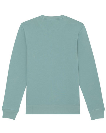 Charlie sweater teal monstera