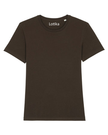 Daan T-shirt biologisch katoen deep chocolat