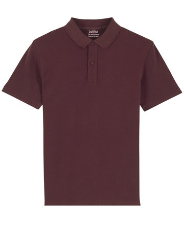 Sem polo biologisch katoen burgundy - maat L