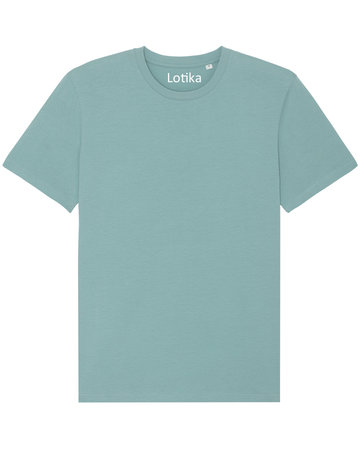Daan T-shirt biologisch katoen teal monstera