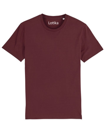 Daan T-shirt biologisch katoen burgundy