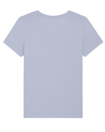 Yara T-shirt dames biologisch katoen - serene blue - maat S