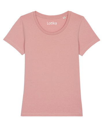 Yara T-shirt dames biologisch katoen - canyon pink