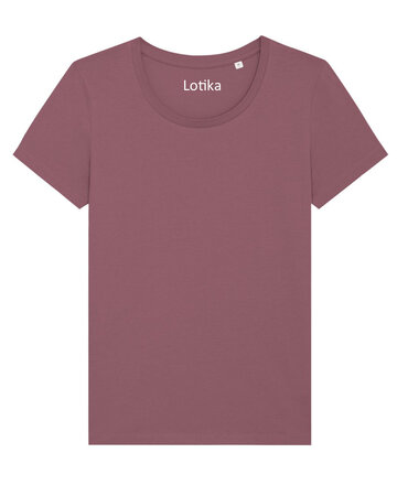 Yara T-shirt dames biologisch katoen - hibiscus roze