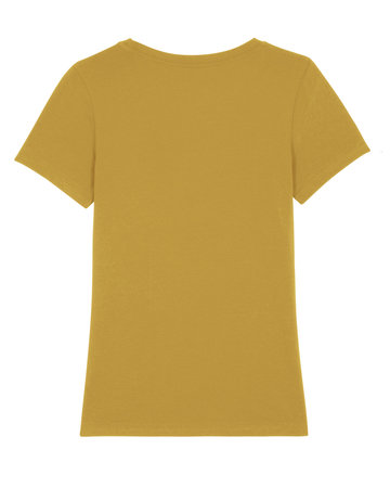 Yara T-shirt dames biologisch katoen - ochre