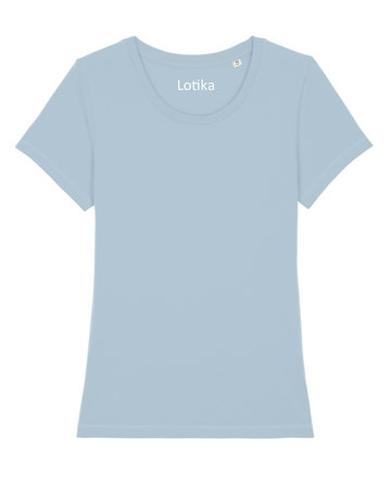 Yara T-shirt dames biologisch katoen - sky blue