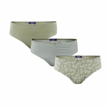 Living Crafts slips biologisch katoen 3-pack - groen