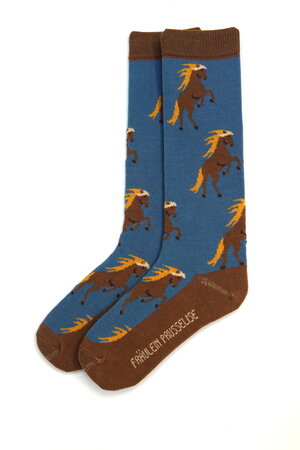 Bio kinderkniekousen met paarden