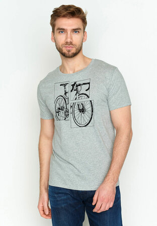 T-shirt bike cut - heather grey