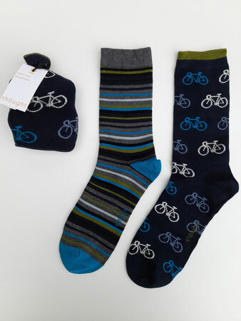 Herensokken Idris bike in cadeauzakje 2 paar