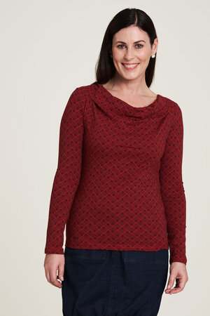 Tranquillo shirt lange mouw - geometric