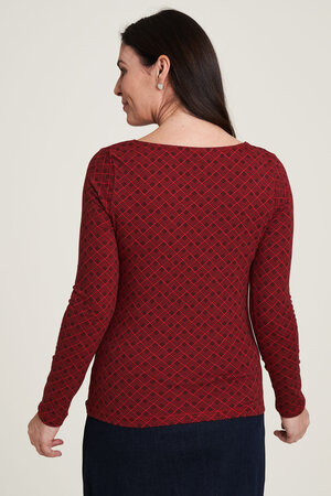 Tranquillo shirt lange mouw - geometric