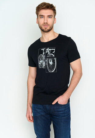 T-shirt bike cut - black
