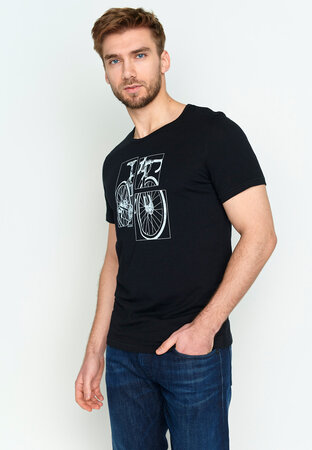 T-shirt bike cut - black
