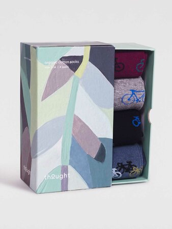 Herensokken bio-katoen giftbox griffin bike