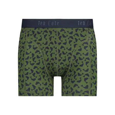 Ten Cate boxershorts biologisch katoen 2 - happy fish olive