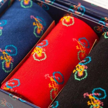 Swole Panda - heren sokken giftbox - bicycle