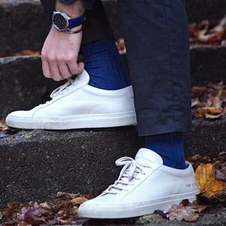 Swole Panda - bamboe sokken heren - royal blue