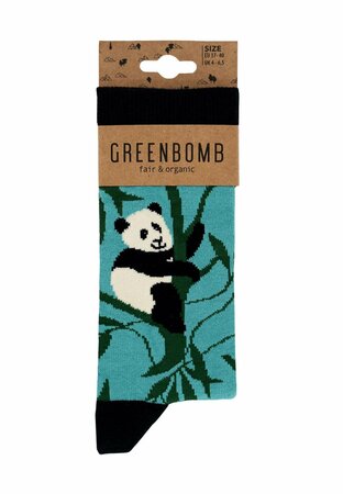 Greenbomb sokken panda print