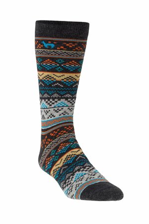 Apu Kuntur - alpaca sokken dames Inka - blauw abrikoos