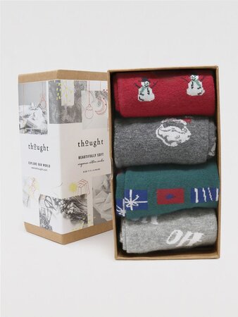 Heren kerstsokken giftbox Talton - kerst