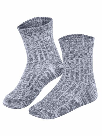 Wollen kindersokken Noors - blauw