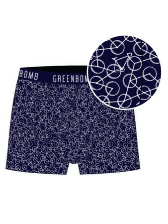 Greenbomb boxershort bike wheels - navy