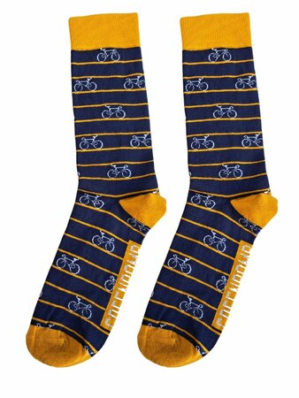 Greenbomb herensokken bike stripes - navy