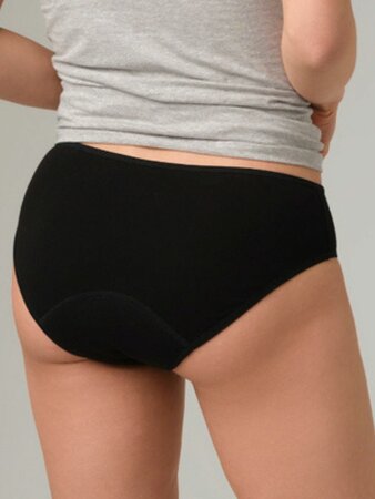 Menstruatieslip ondergoed strong - zwart