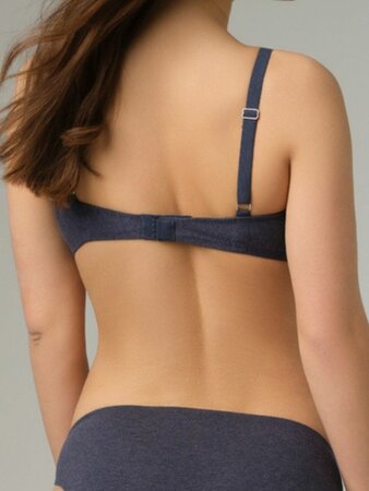 Comazo BH zonder beugel bio katoen - marine blauw