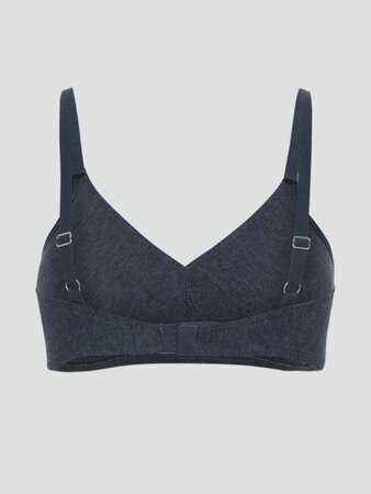 Comazo BH zonder beugel bio katoen - marine blauw