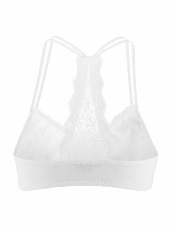 Living Crafts bustier bh katoen Eva - wit