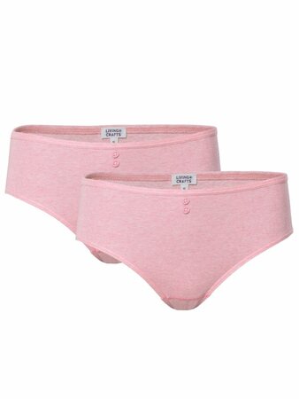 Dames slips 100% katoen Rasina 2-pack - roze XL-48