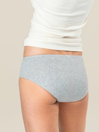 Dames slips 100% katoen Rasina 2-pack - grijs - mt XL (48)
