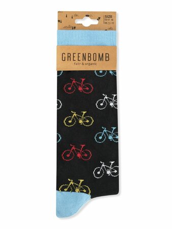 Greenbomb sokken bike full - zwart
