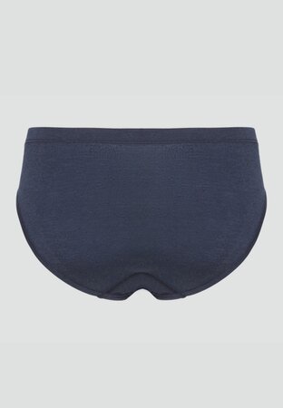 Comazo wollen dames slip met zijde – donkerblauw