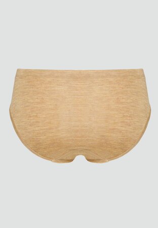 Comazo wollen dames slip met zijde – camel
