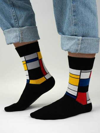 Piet Mondriaan sokken giftbox maat 36-40