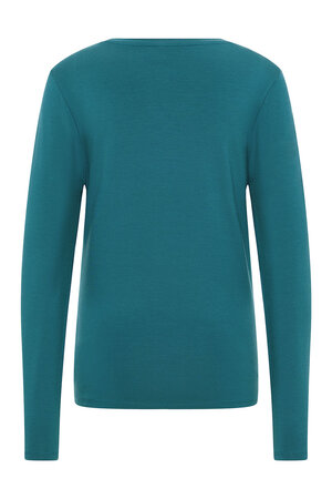 Tranquillo dames shirt lange mouwen Tencel - bermuda blue