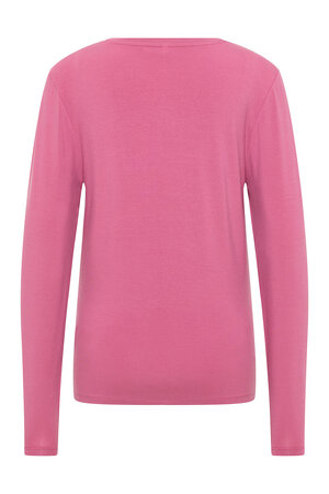Tranquillo dames shirt lange mouwen Tencel - red violet