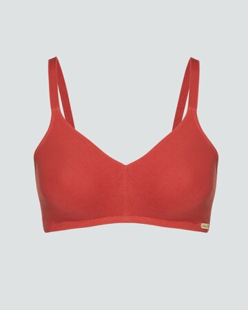 Comazo BH zonder beugels katoen - cranberry rood