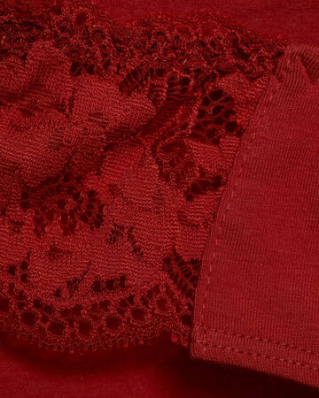 Comazo dames slip met kant katoen - cranberry rood Z25